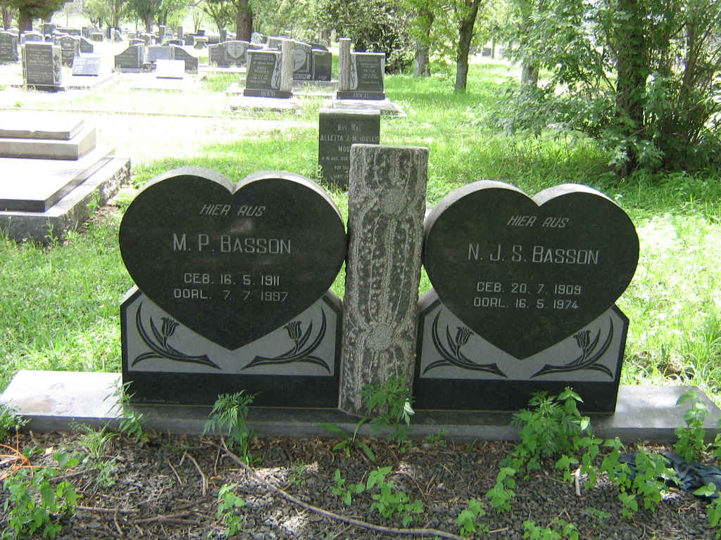 BASSON N.J.S 1909-1974 &amp; M.P. 1911-1997