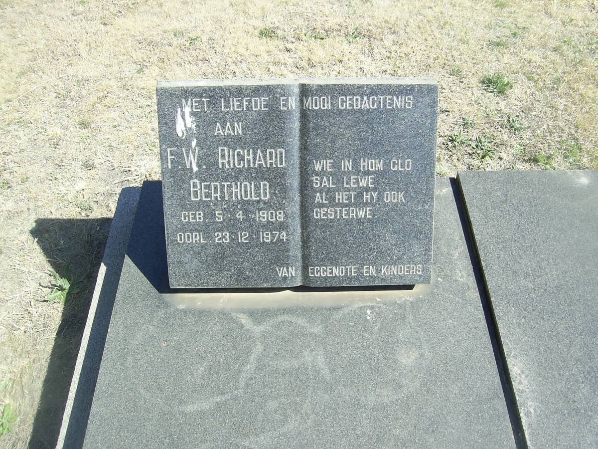 BERTHOLD F.W. Richard 1908-1974
