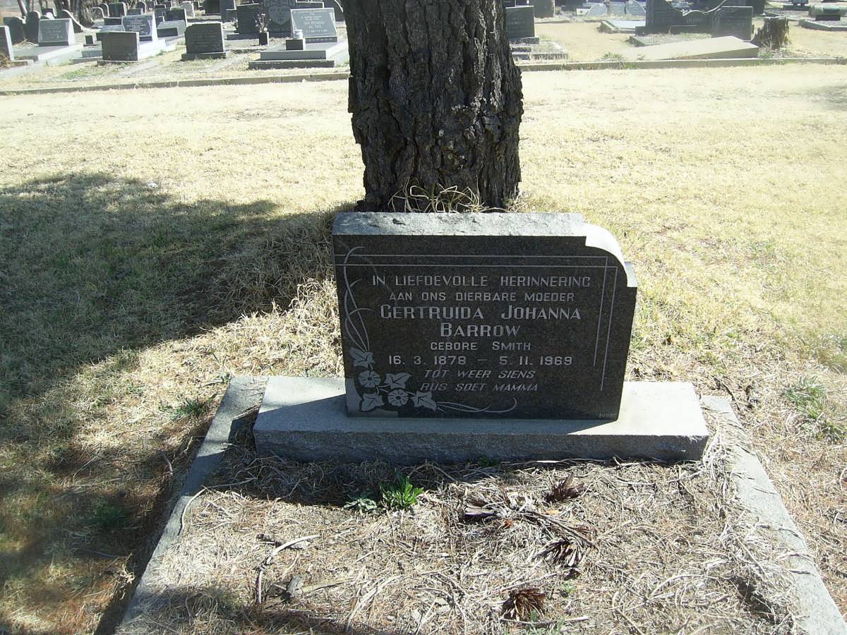 BARROW Gertruida Johanna nee SMITH 1878-1969