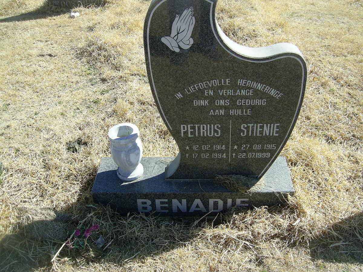 BENADIE Petrus 1914-1994 &amp; Stienie 1915-1999