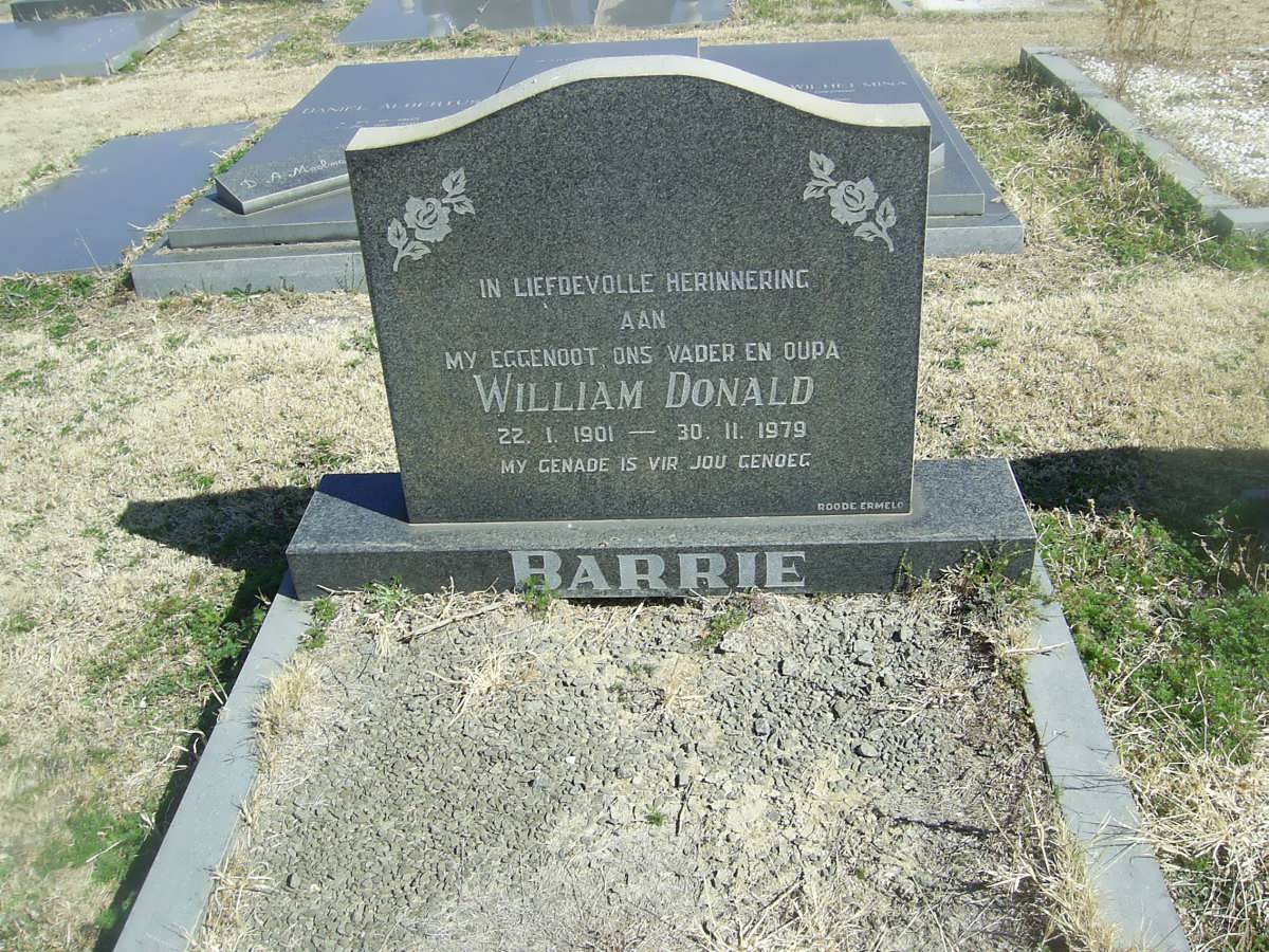 BARRIE William Donald 1901-1979