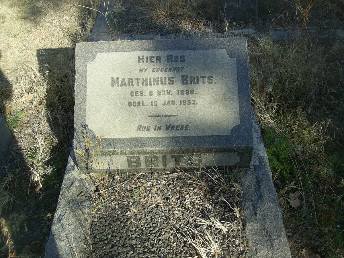 BRITS Marthinus 1888-1953