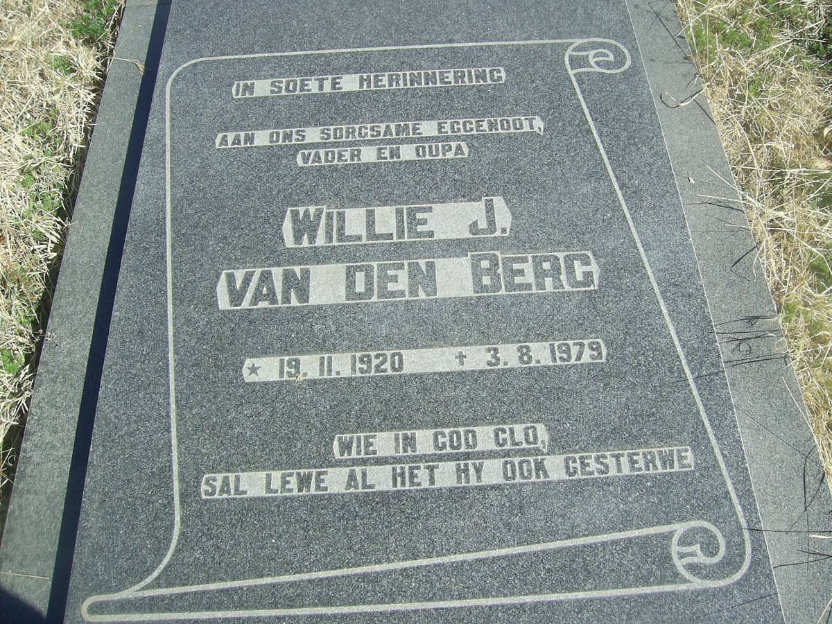 BERG Willie J., van den 1920-1979