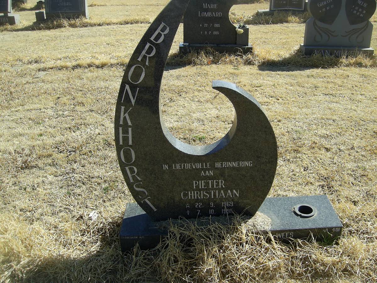 BRONKHORST Pieter Christiaan 1969-1995