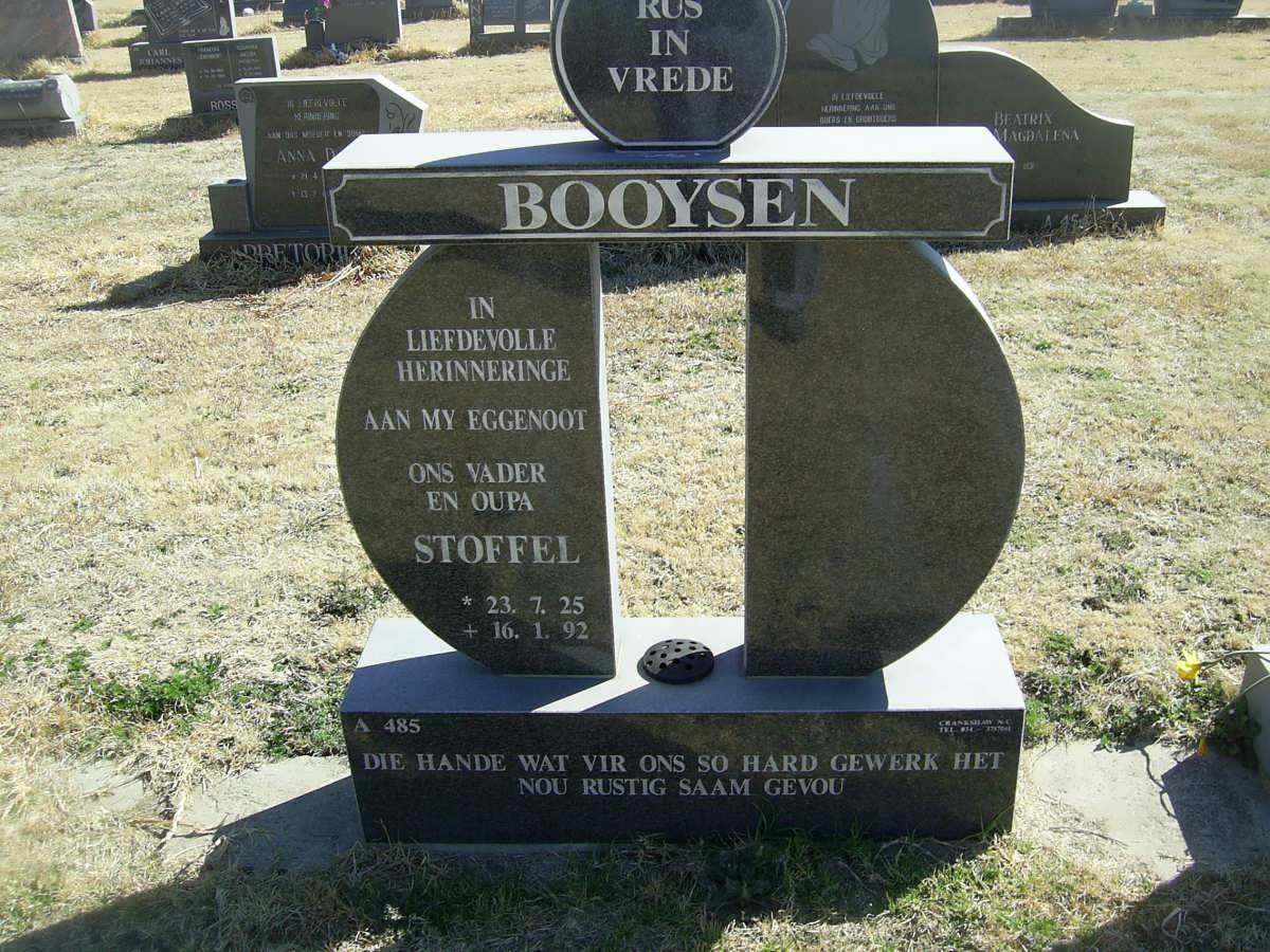 BOOYSEN Stoffel 1925-1992