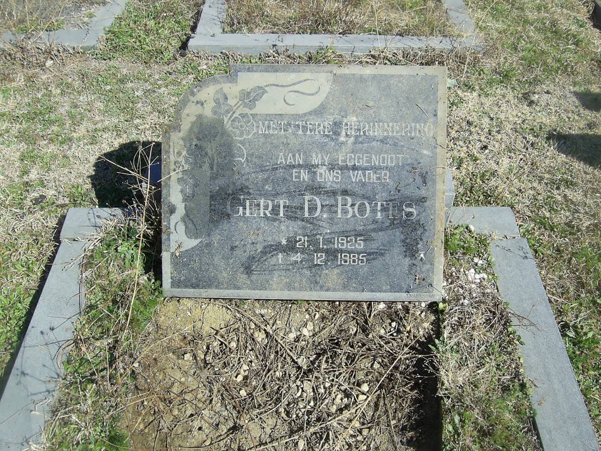 BOTES Gert D. 1925-1985