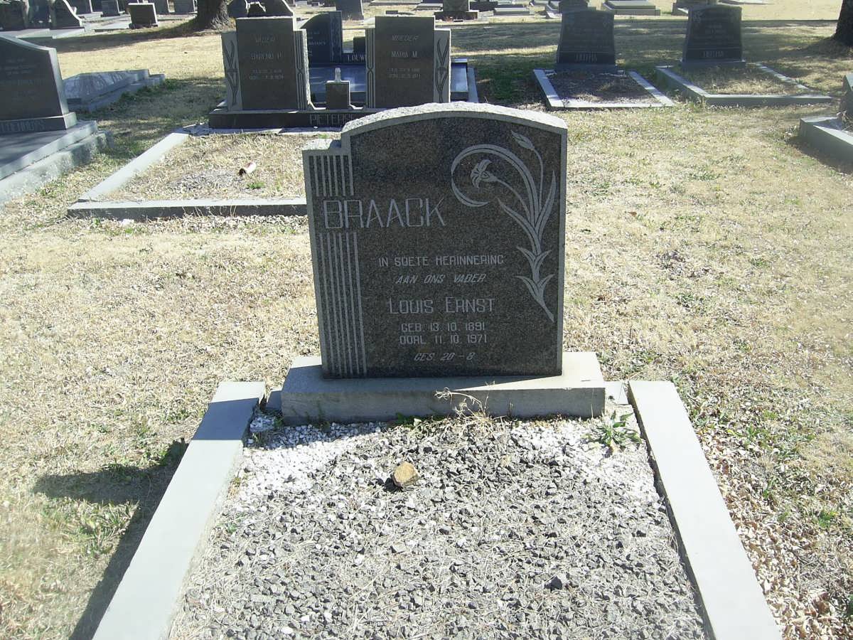 BRAACK Louis Ernest 1891-1971