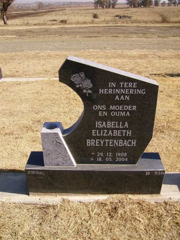 BREYTENBACH Isabella Elizabeth 1908-2004