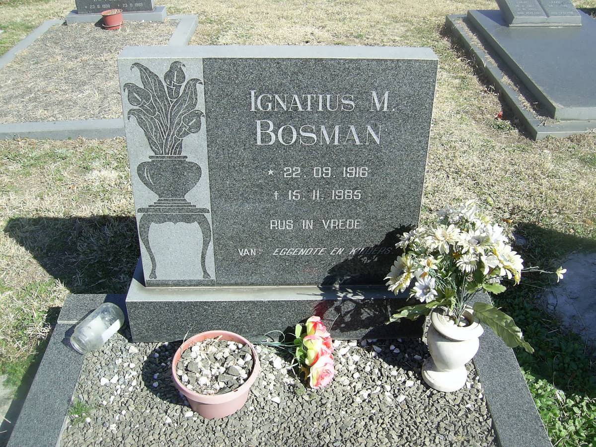 BOSMAN Ignatius M. 1916-1985