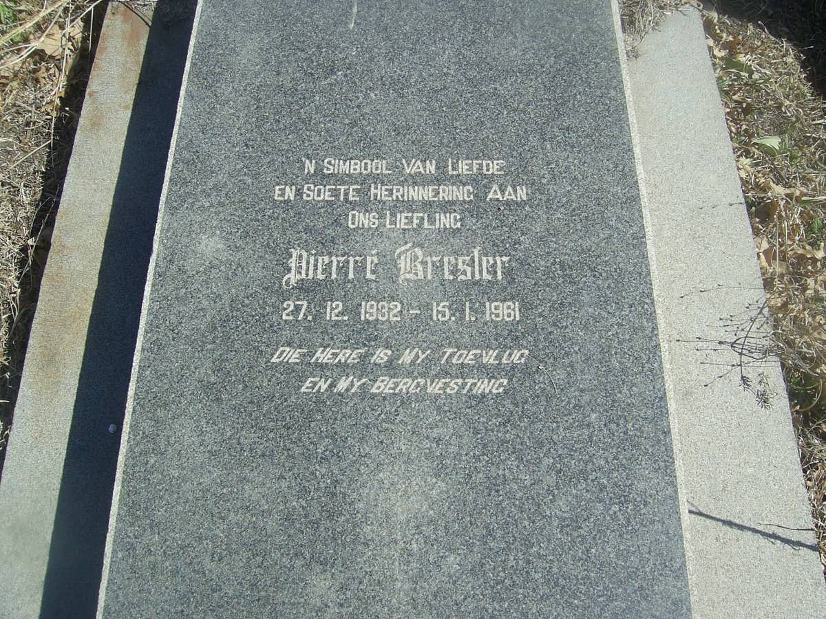 BRESLER Pierré 1932-1961