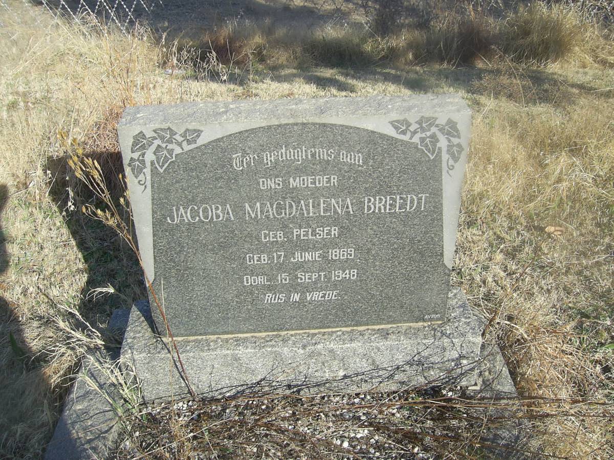 BREEDT Jacoba Magdalena nee PELSER 1869-1948