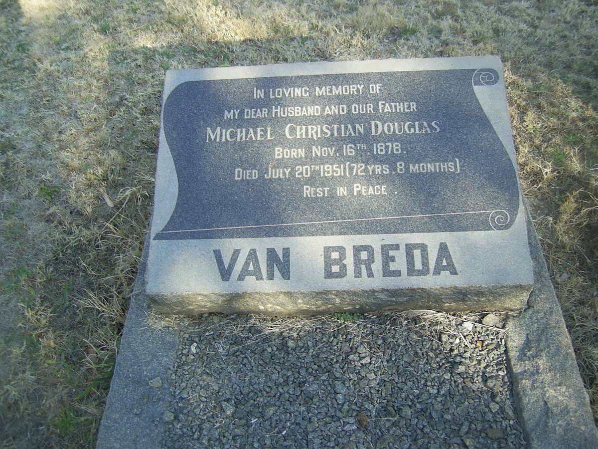 BREDA Michael Christian Douglas, van 1878-1951