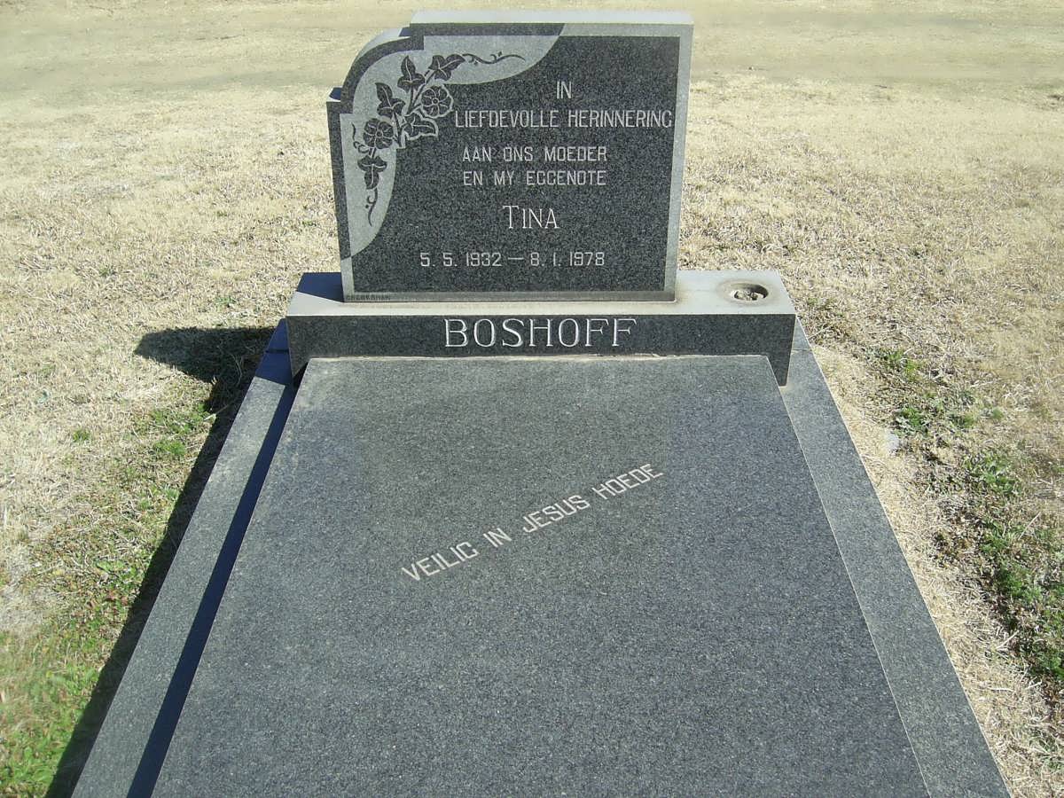 BOSHOFF Tina 1932-1978