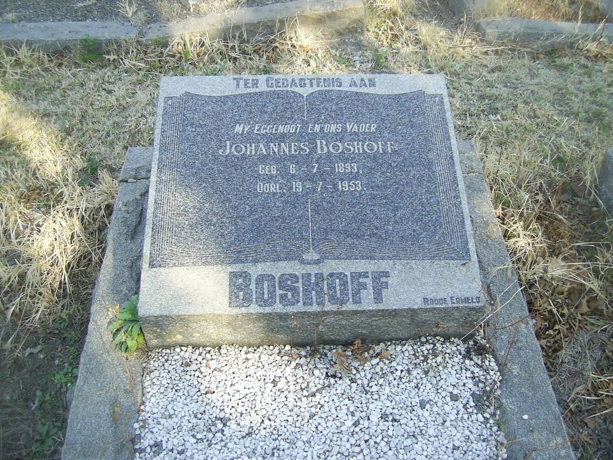 BOSHOFF Johannes 1893-1953
