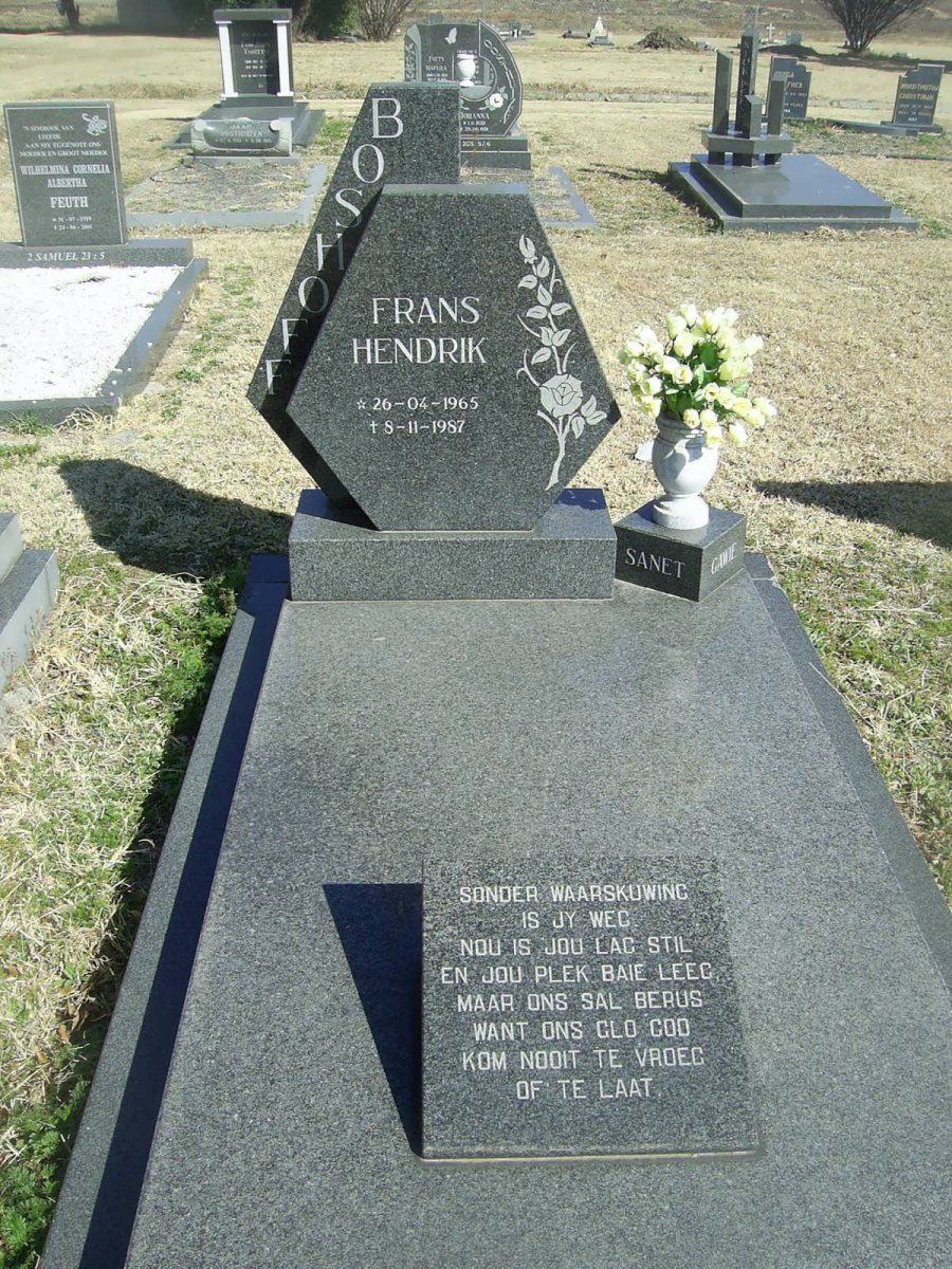BOSHOFF Frans Hendrik 1965-1987