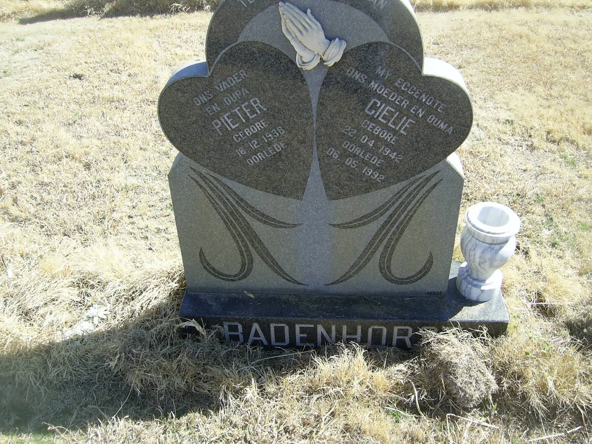 BADENHORST Pieter 1938-  &amp; Cielie 1942-1992