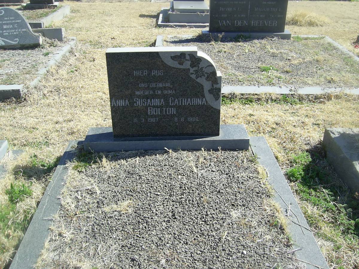 BOLTON Anna Susanna Catharina 1907-1988