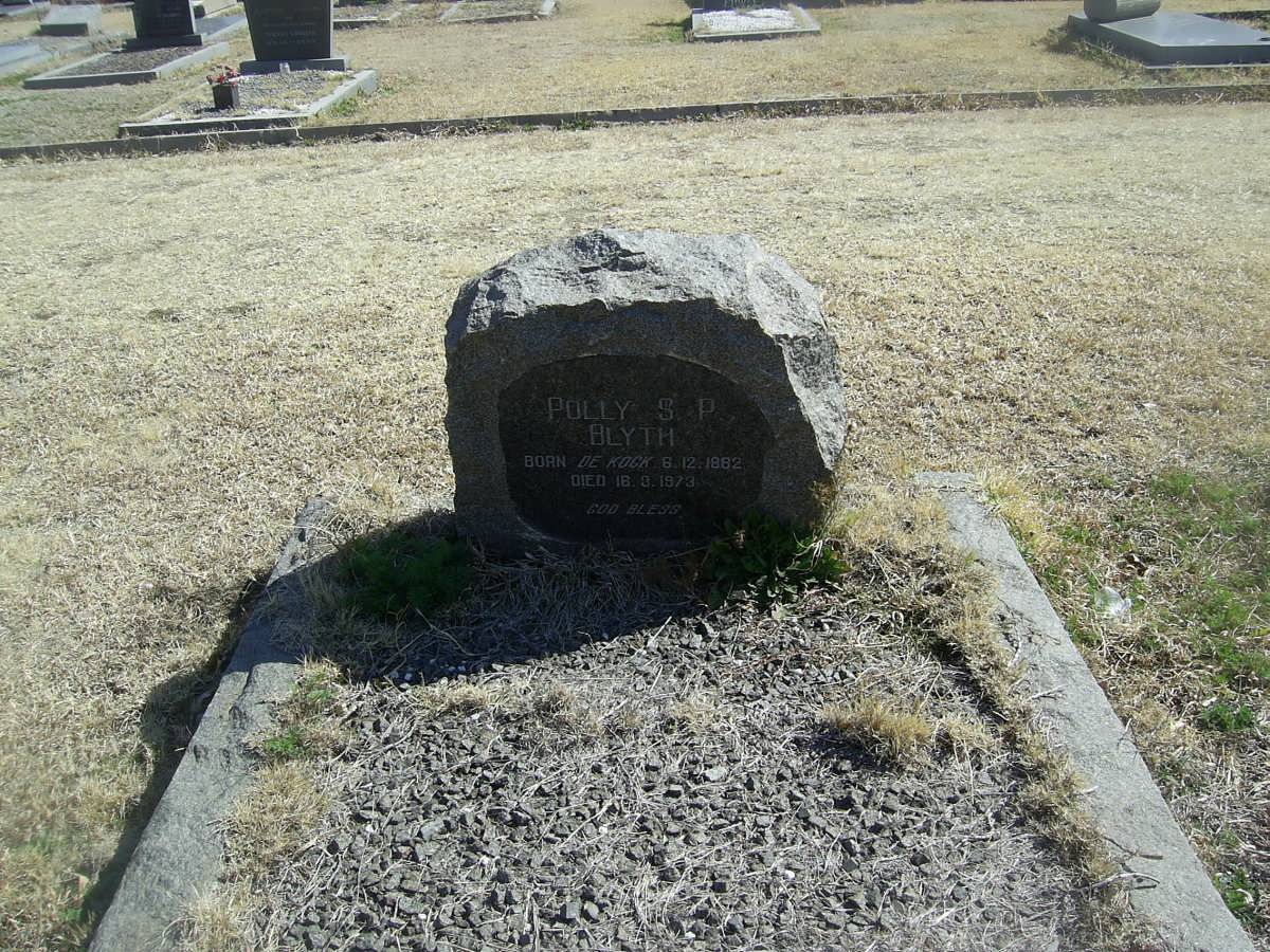 BLYTH Polly S.P. nee DE KOCK 1882-1973