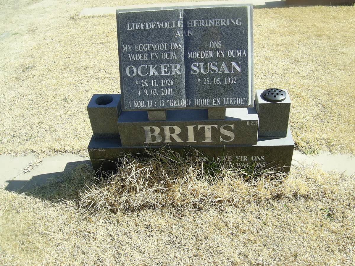 BRITS Ocker 1926-2001 &amp; Susan 1932-