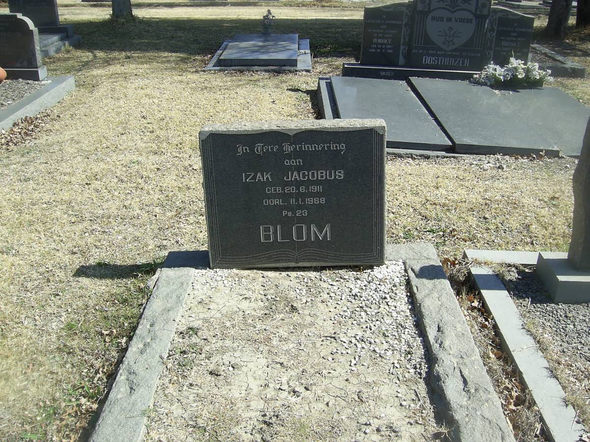 BLOM Izak Jacobus 1911-1968