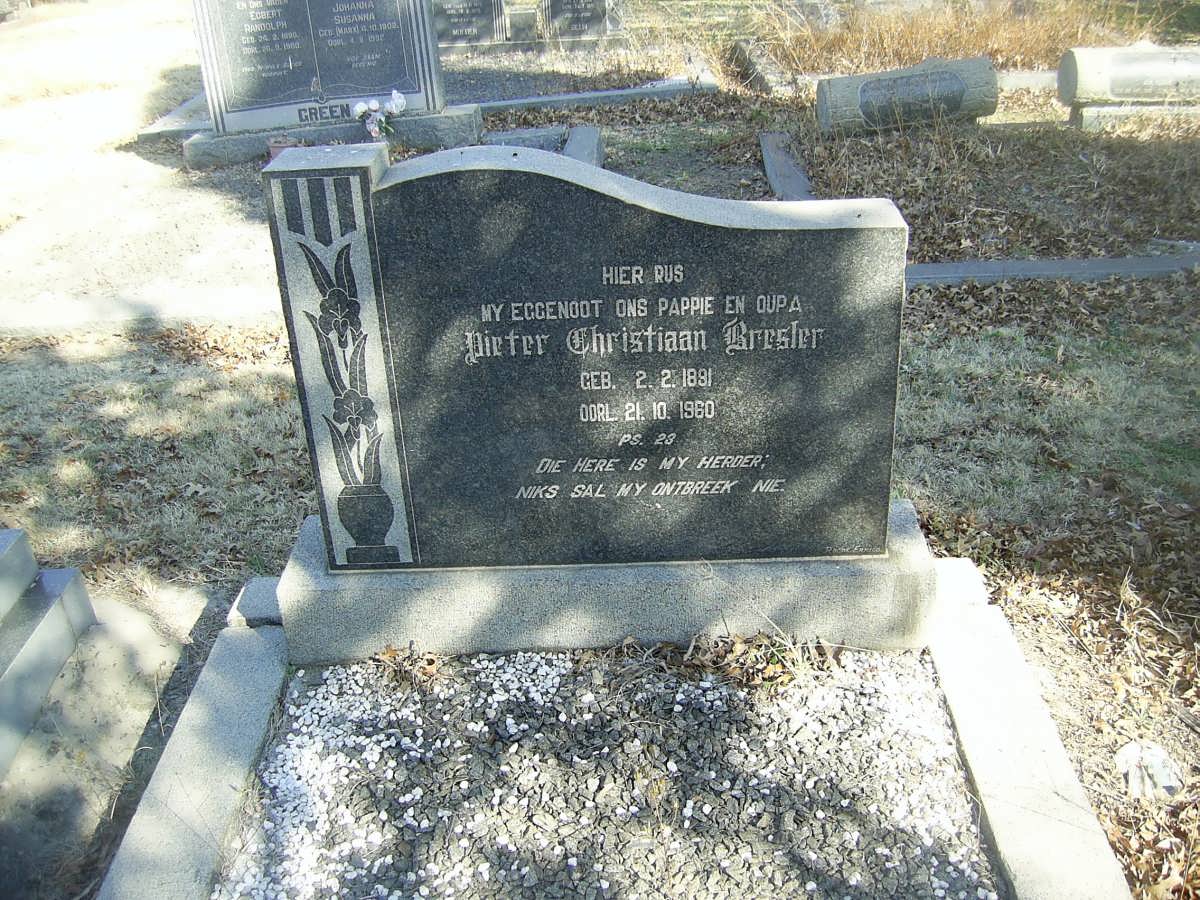 BRESLER Pieter Christiaan 1891-1960