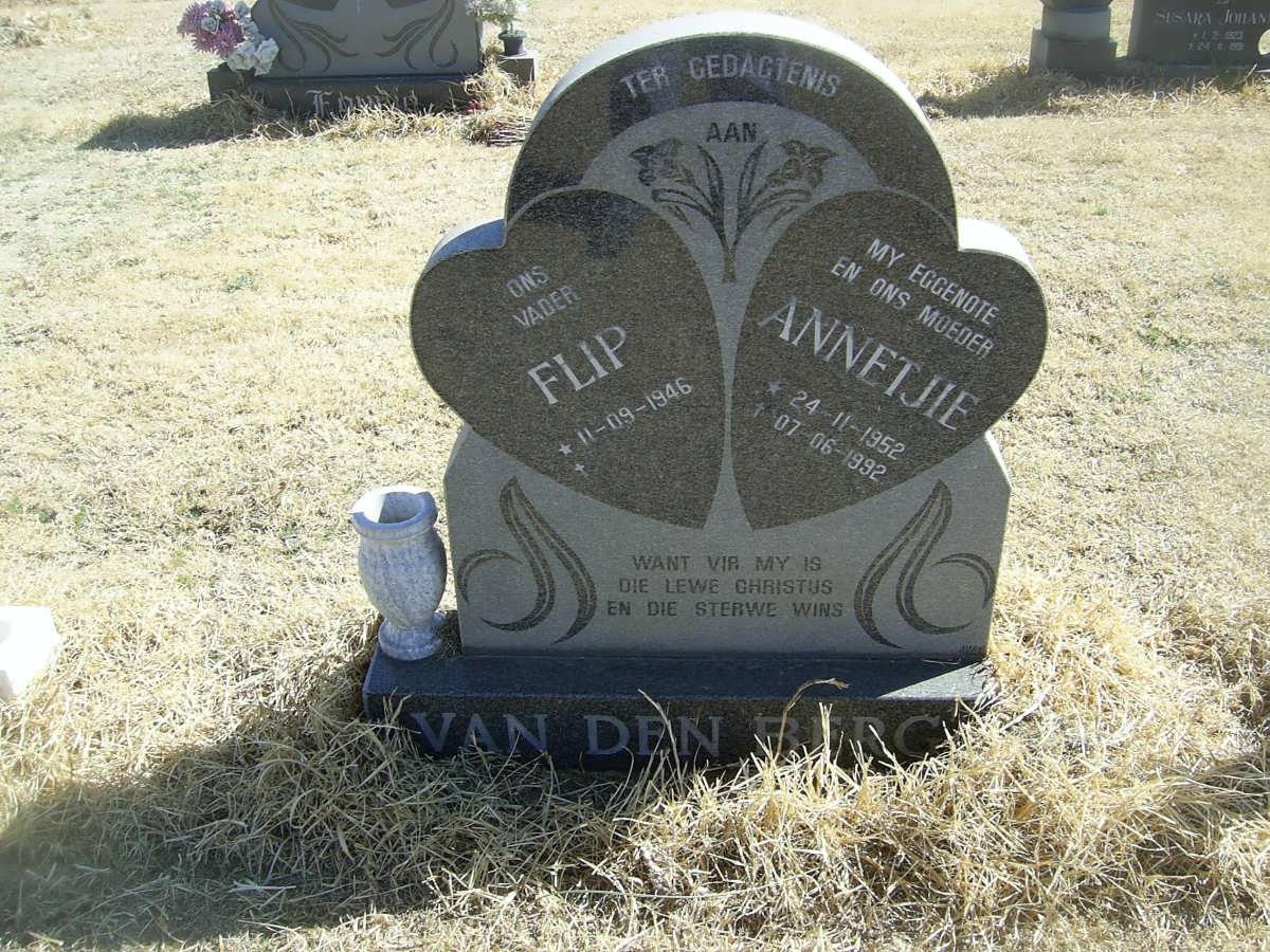 BERG Flip, van den 1946-  &amp; Annetjie 1952-1992