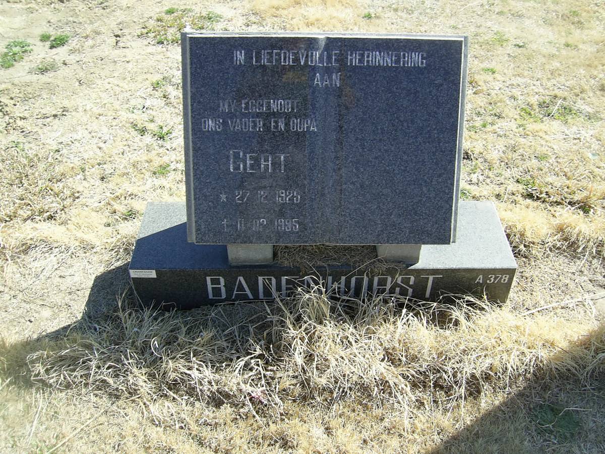 BADENHORST Gert 1925-1995