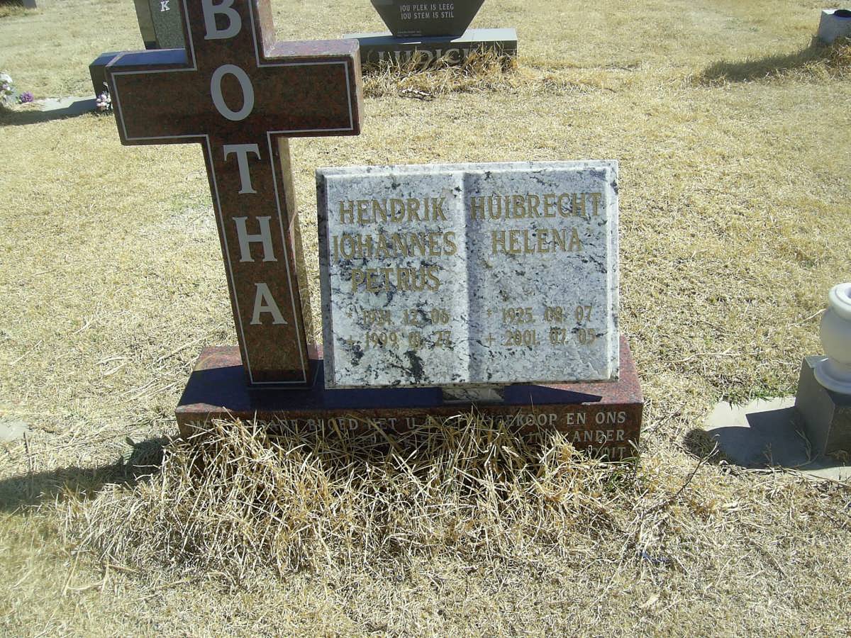 BOTHA Hendrik Johannes Petrus 1924-1999 &amp; Huibrecht Helena 1925-2001