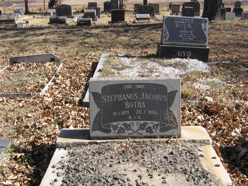 BOTHA Stephanus Jacobus 1871-1956