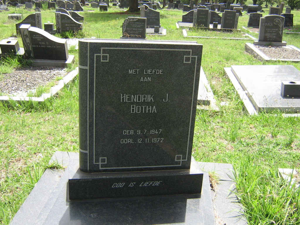 BOTHA Hendrik J. 1947-1972
