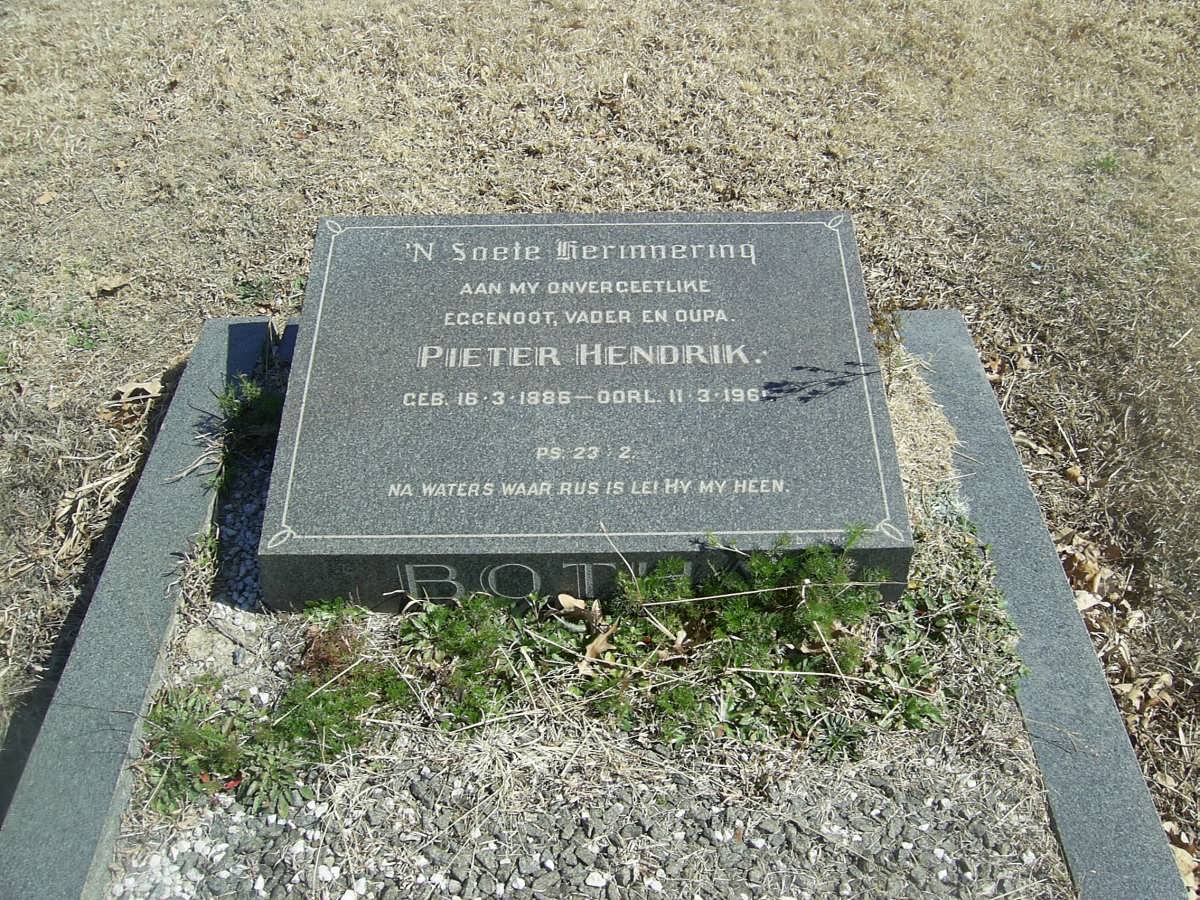 BOTHA Pieter Hendrik 1886-196?
