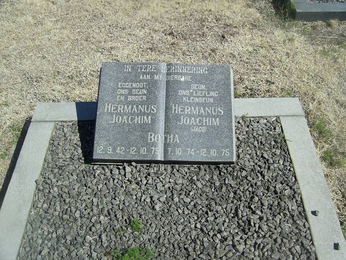 BOTHA Hermanus Joachim 1942-1975 :: BOTHA Hermanus Joachim 1974-1975