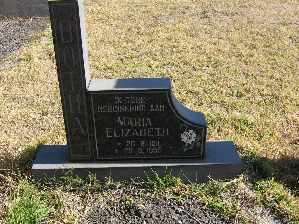 BOTHA Maria Elizabeth 1911-1985