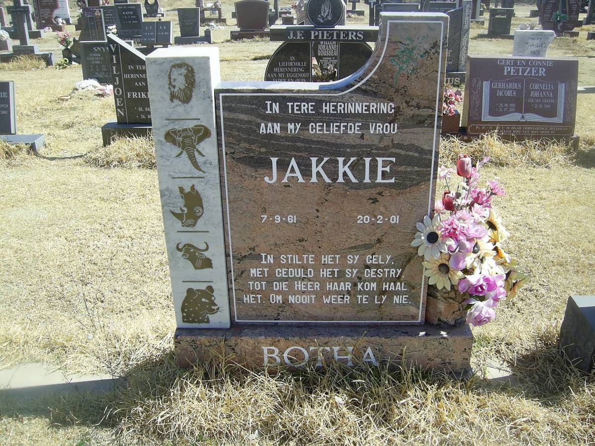 BOTHA Jakkie 1961-2001