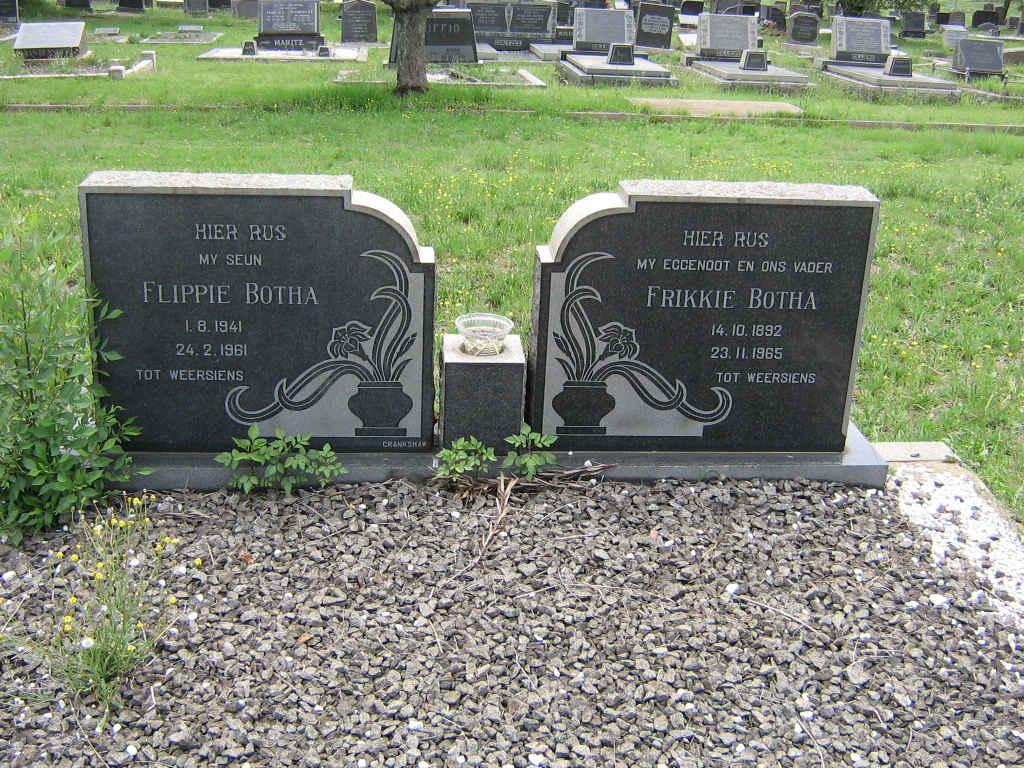 BOTHA Frikkie 1892-1965 :: BOTHA Flippie 1941-1961