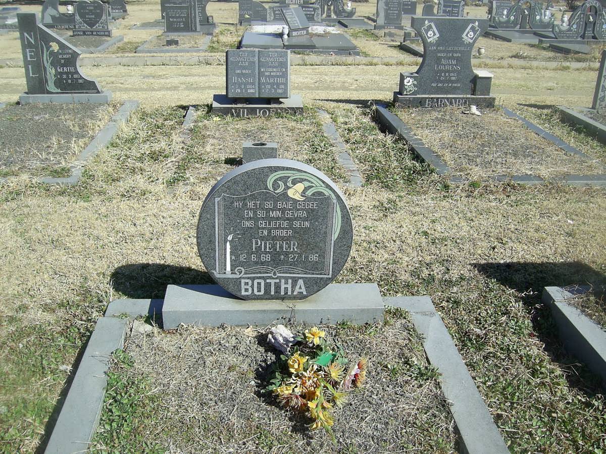 BOTHA Pieter 1966-1986