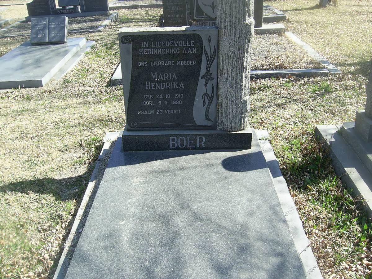 BOER Maria Hendrika 1913-1980