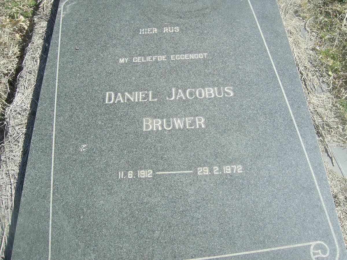 BRUWER Daniel Jacobus 1912-1972