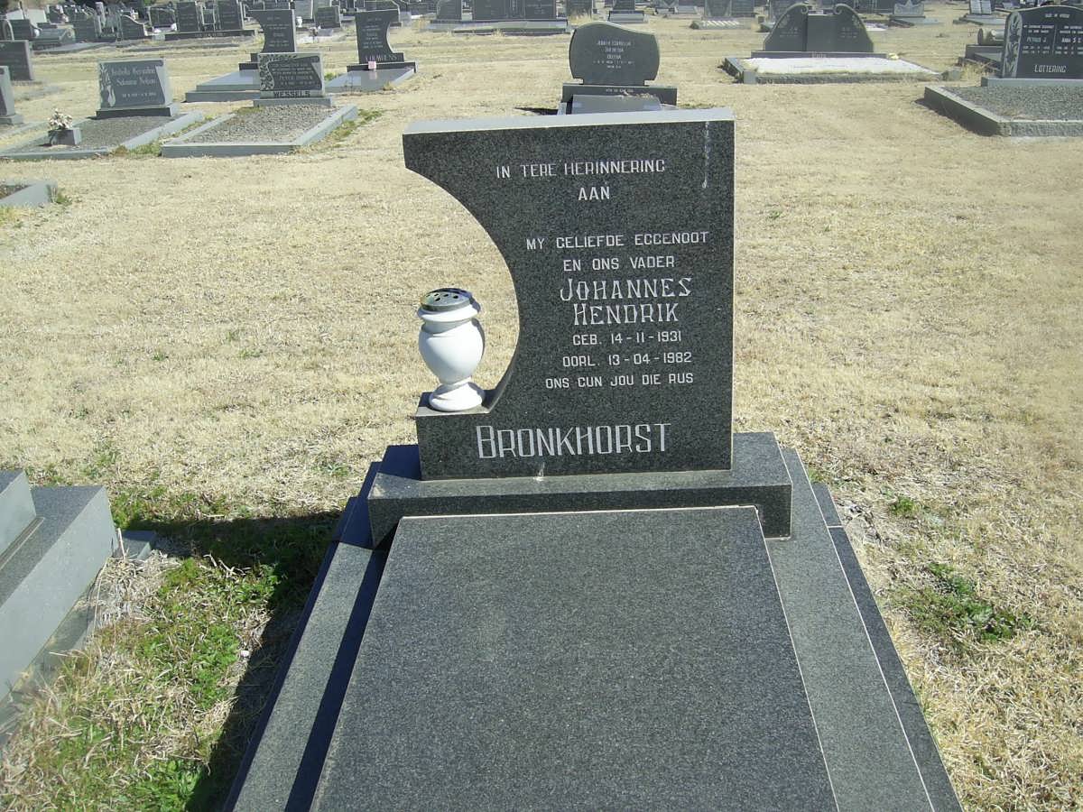 BRONKHORST Johannes Hendrik 1931-1982
