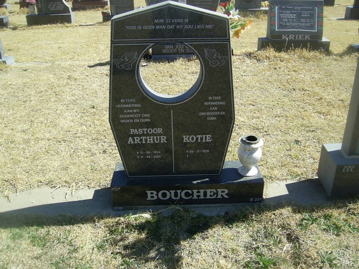 BOUCHER Arthur 1934-2000 &amp; Kotie 1939-
