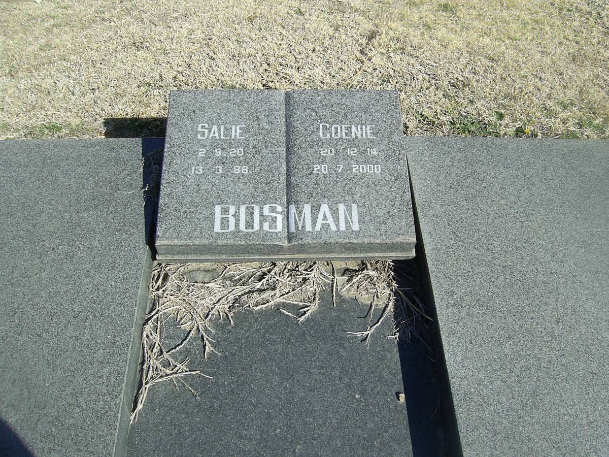 BOSMAN Coenie 1914-2000 &amp; Salie 1920-1988