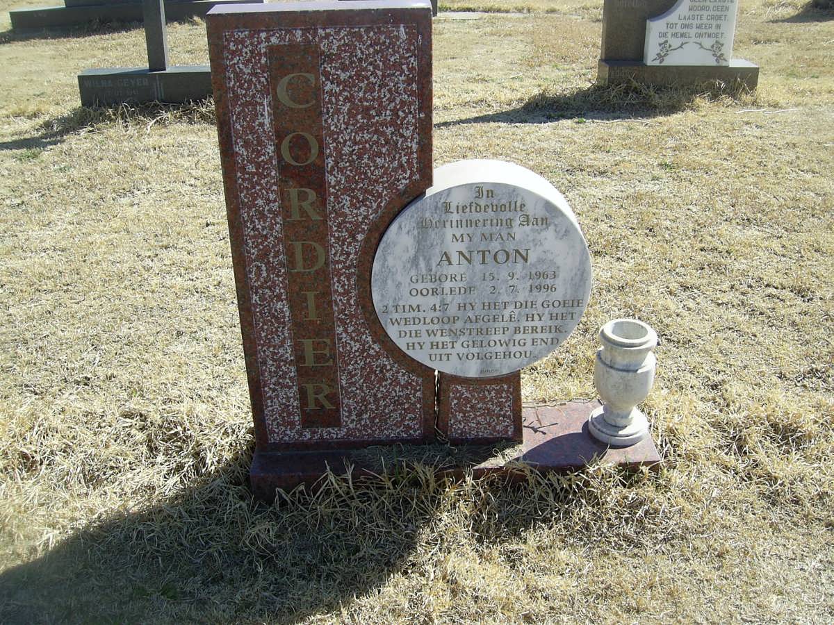 CORDIER Anton 1963-1996