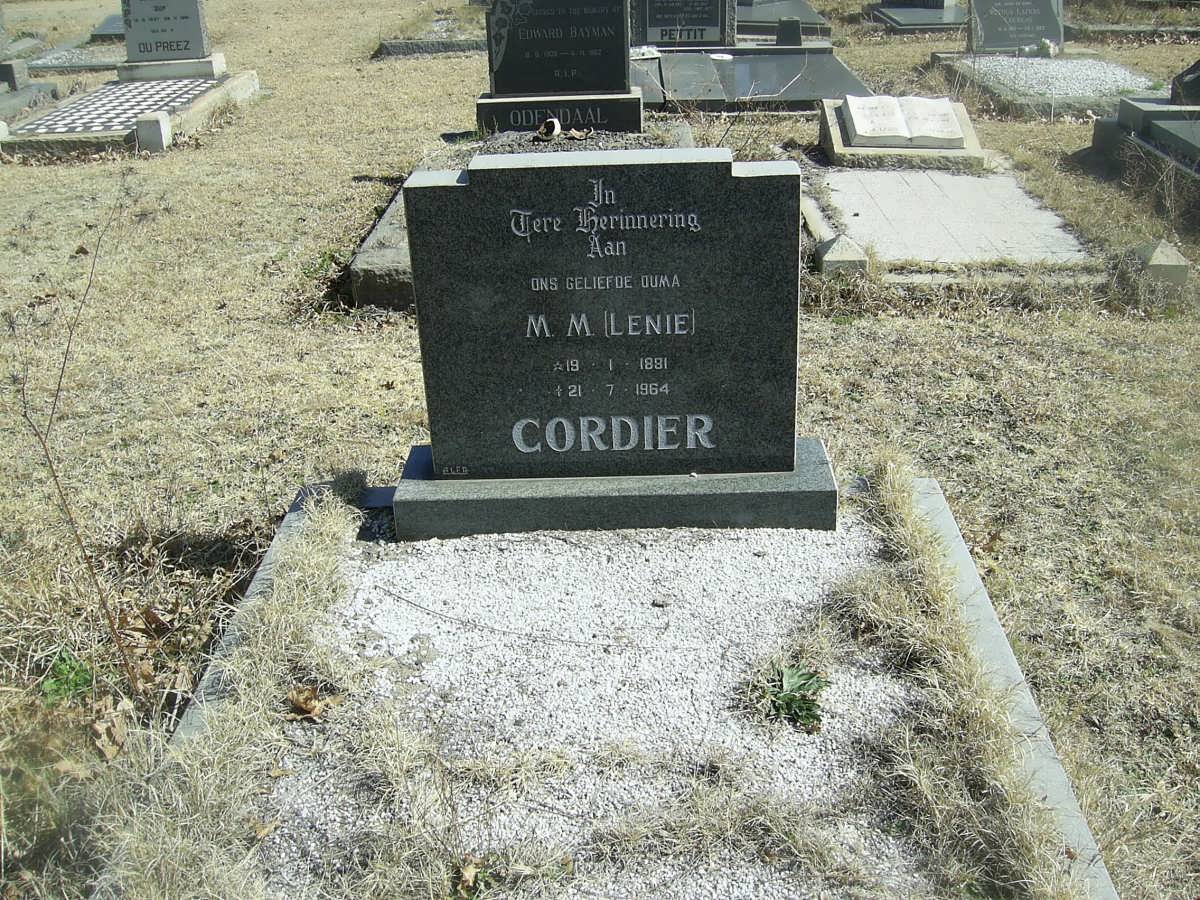 CORDIER M.M. 1891-1964