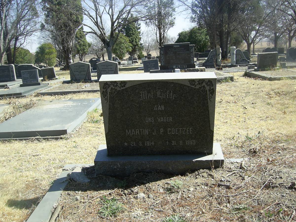 COETZEE Martin J.P. 1914-1969