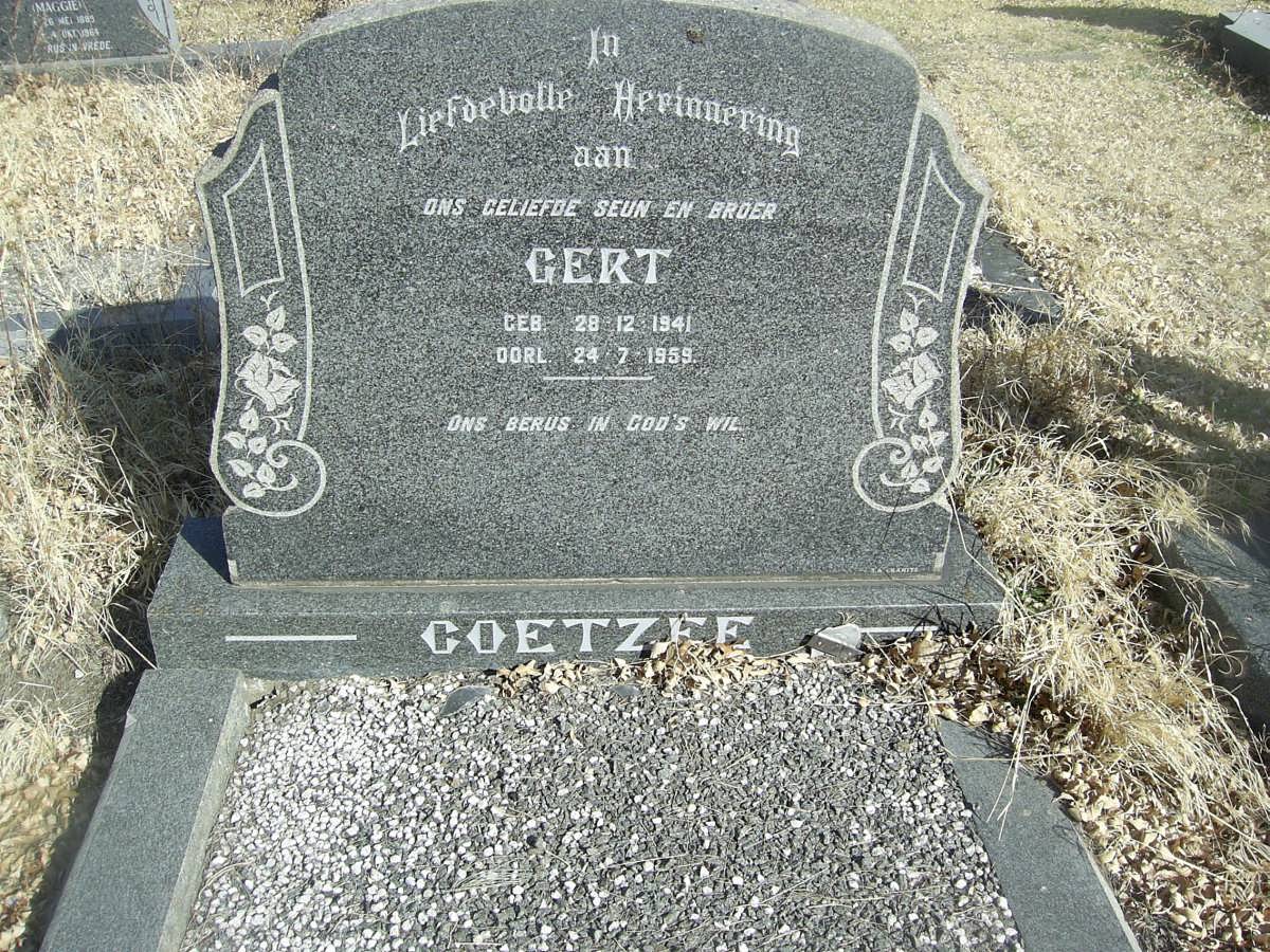 COETZEE Gert 1941-1959