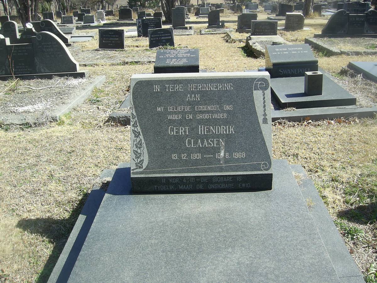 CLAASEN Gert Hendrik 1901-1968