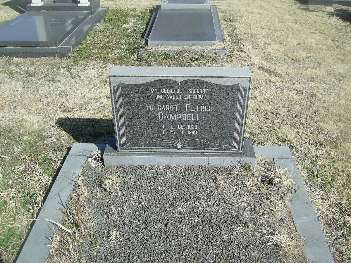 CAMPBELL Hilgarot Petrus 1929-1990