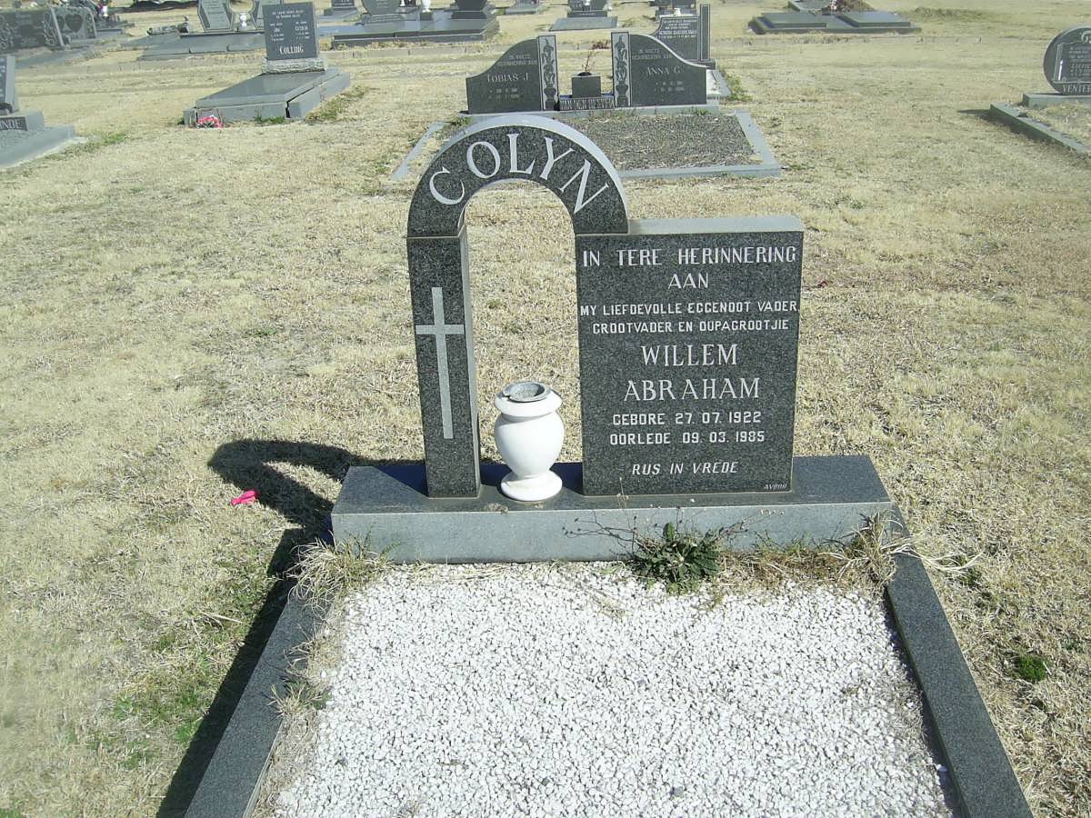 COLYN Willem Abraham 1922-1985