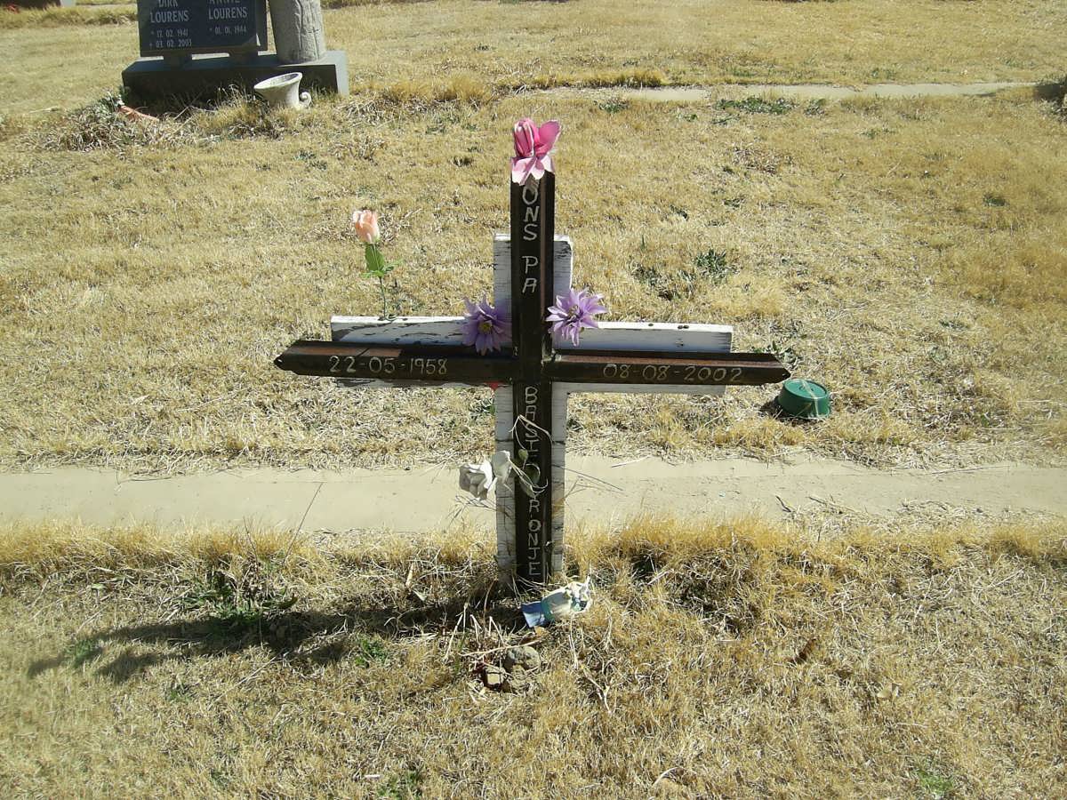 CRONJE Basie 1958-2002