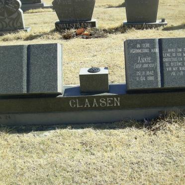 CLAASEN Ankie nee DREYER 1942-1990